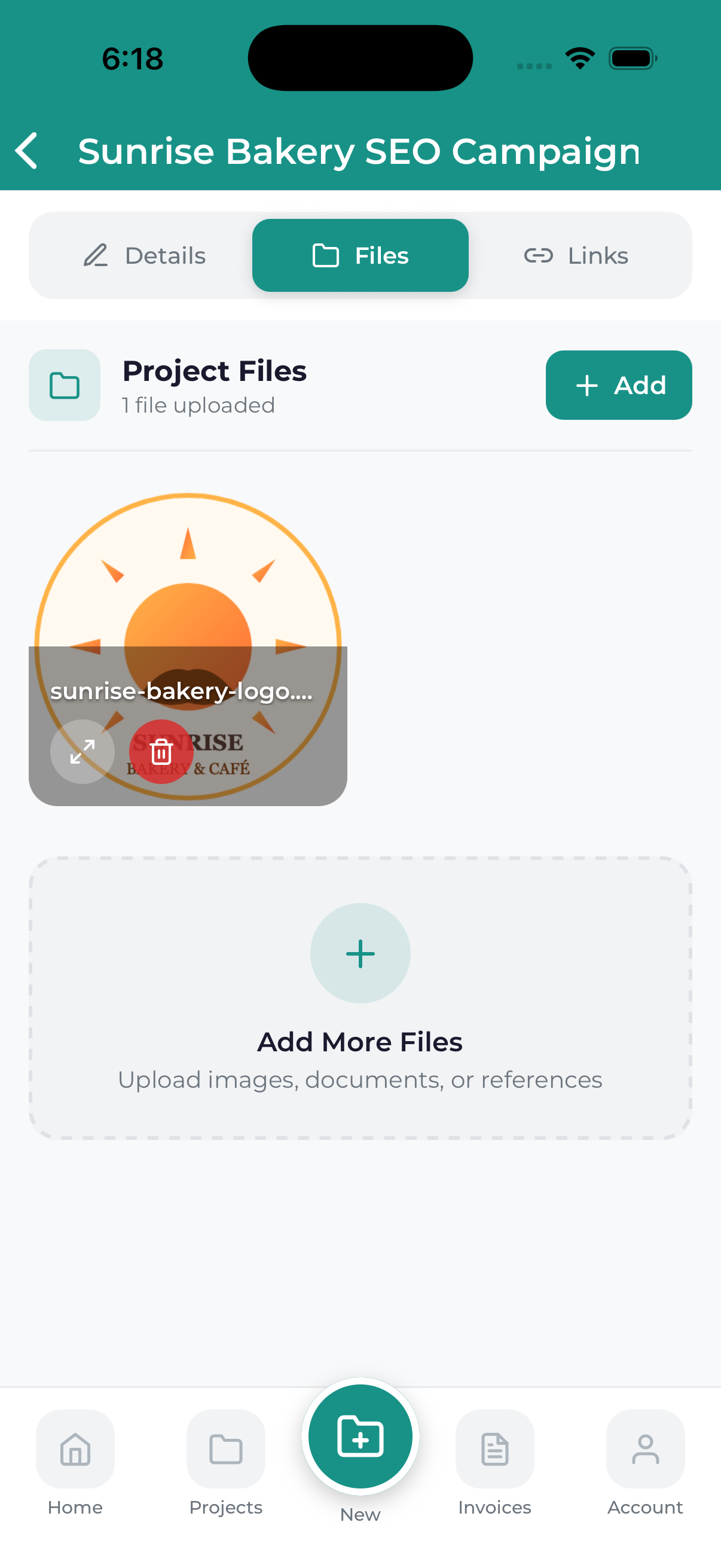 Mobile app project files